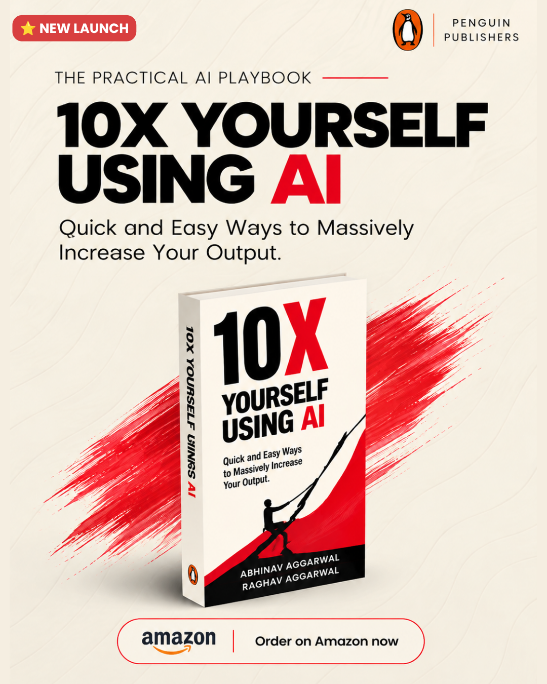10X Yourself Using AI — The Practical AI Playbook, available on Amazon