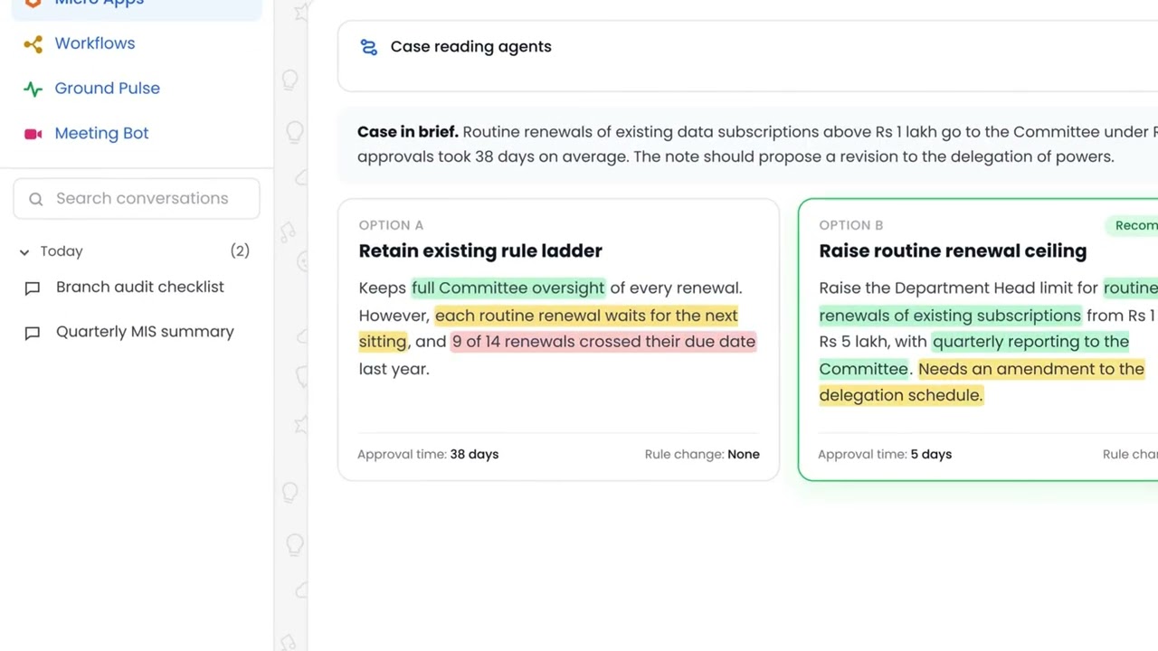 Office Note Generator / Guided Micro App product demonstration
