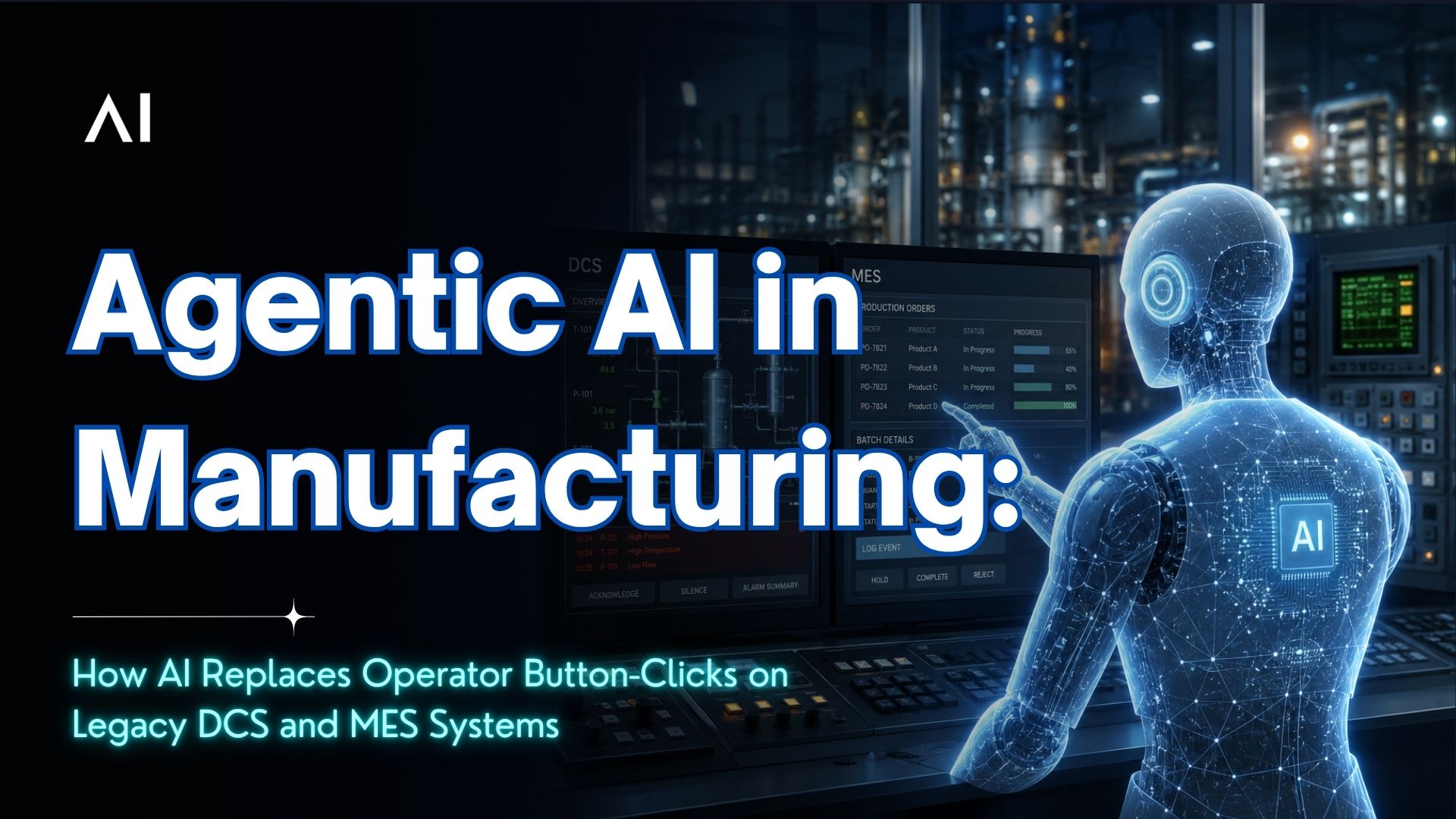Agentic AI in Manufacturing: How AI Replaces Operator Button-Clicks on Legacy DCS and MES Systems