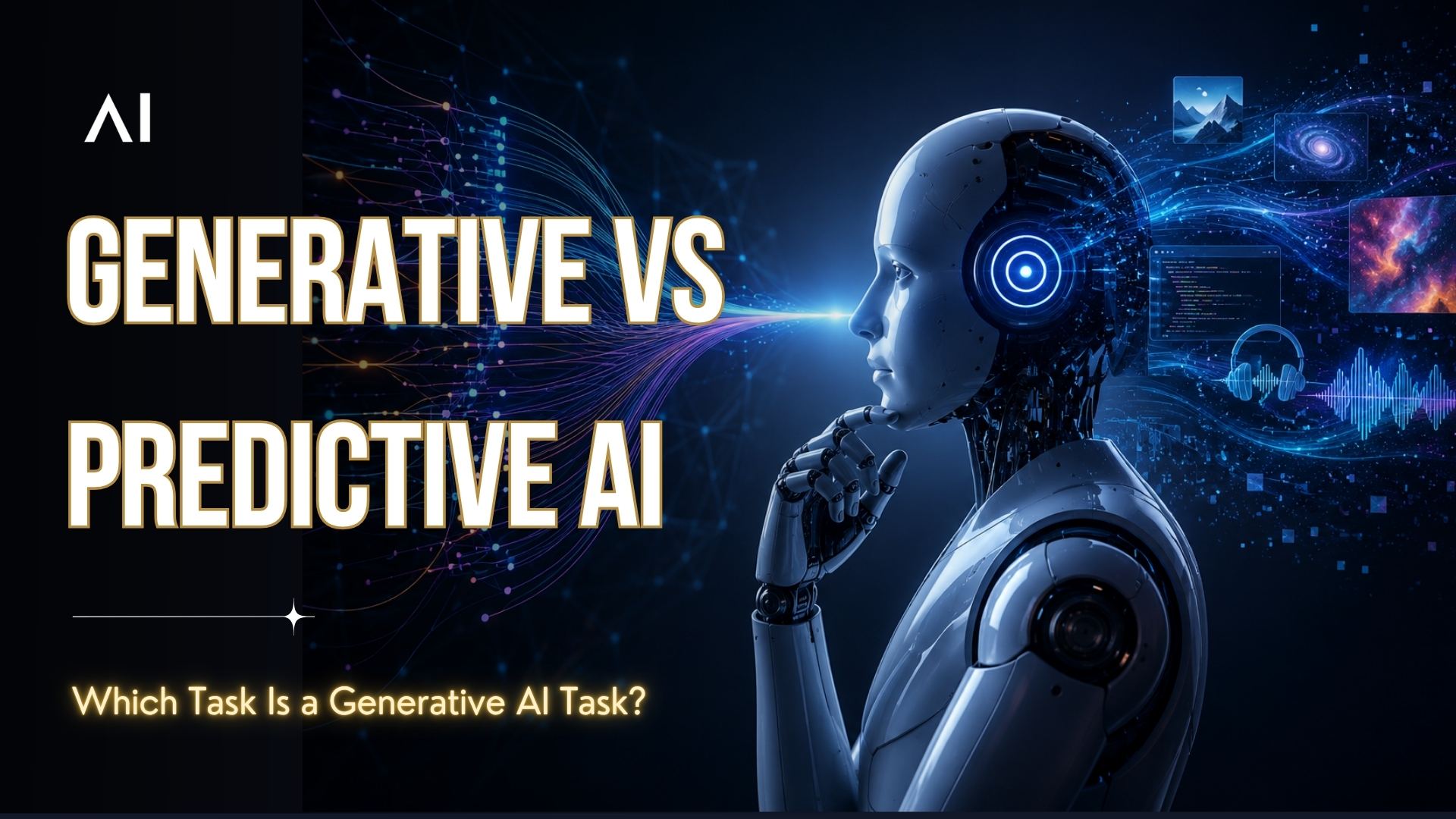 Which Task Is a Generative AI Task? Understanding Generative vs Predictive AI