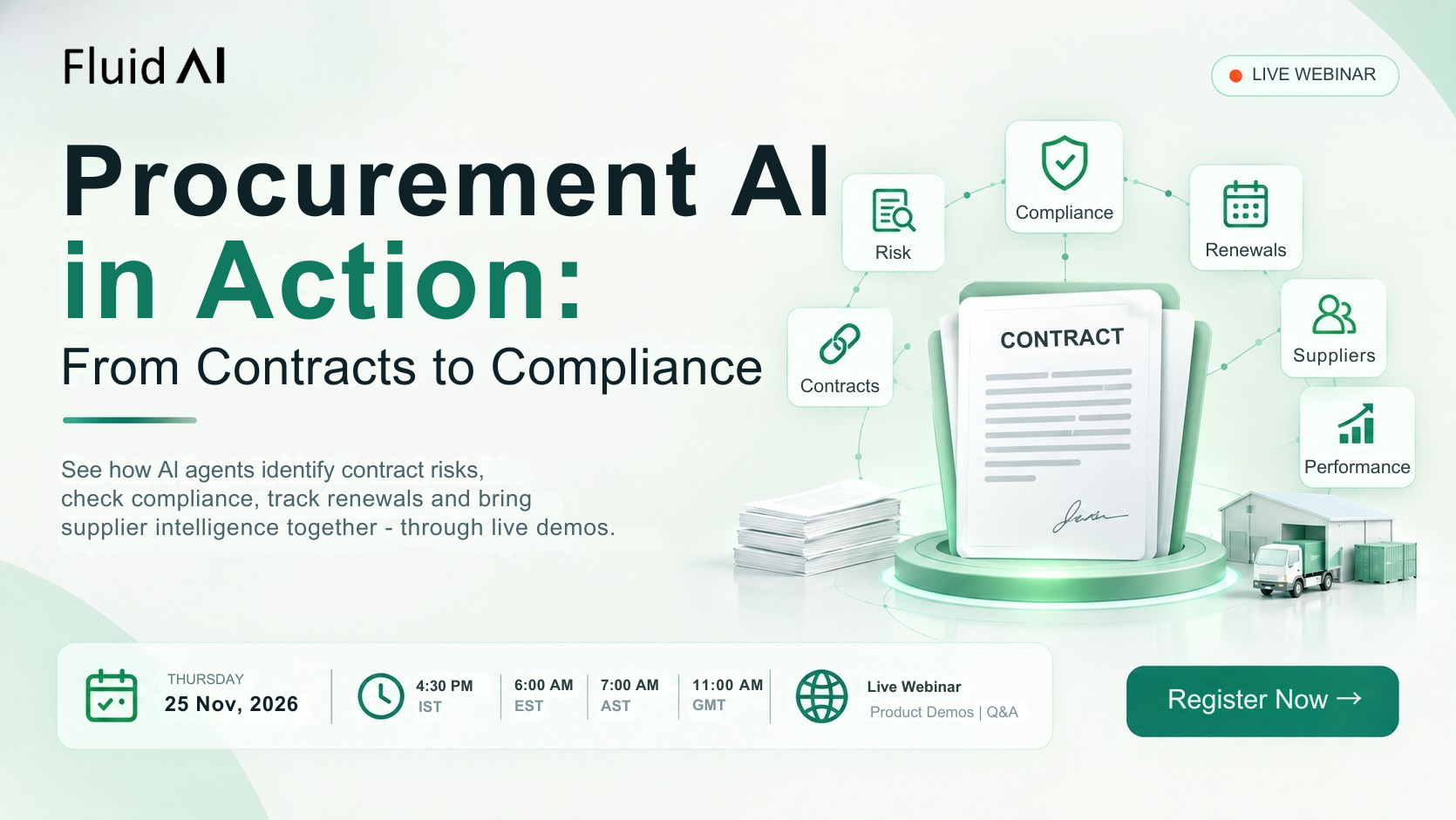 Procurement AI in Action: From Contracts to Compliance- Live Webinar