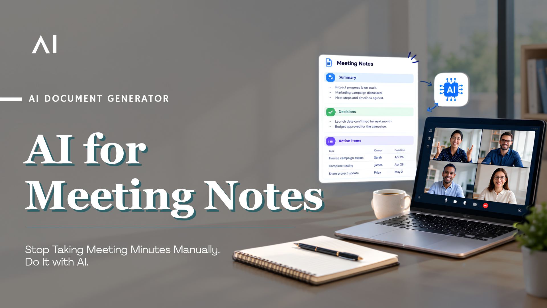 AI Meeting Notes: Stop Taking Meeting Minutes Manually. Do It with AI